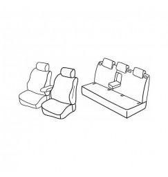 Set coprisedili Superior - Beige - compatibile per Nissan Note (03/06>09/13) E11