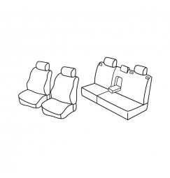 Set coprisedili Superior - Beige - compatibile per Opel Astra G sw (10/98>02/04)