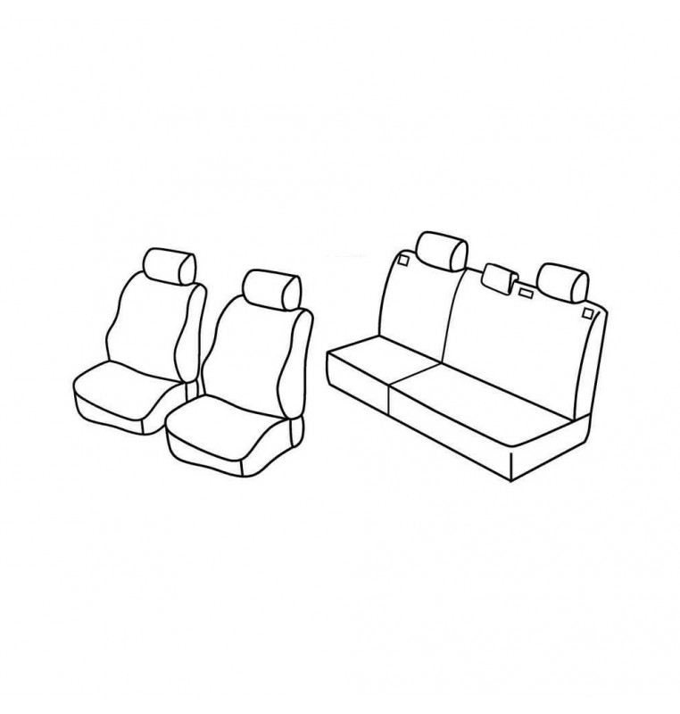 Set coprisedili Superior - Beige - compatibile per Opel Astra G sw (10/98>02/04)