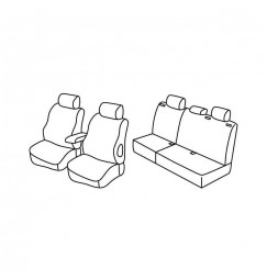 Set coprisedili Superior - Beige - compatibile per Opel Astra H Sports Tourer (03/04>10/10)