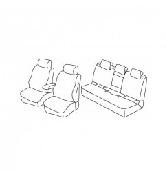 Set coprisedili Superior - Beige - compatibile per Opel Astra K Sports Tourer (03/16>02/22)