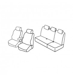 Set coprisedili Superior - Nocciola - compatibile per Renault Kangoo 5p (01/97>01/08)