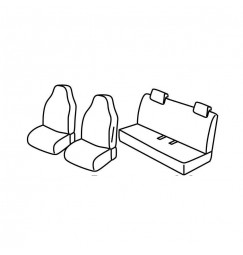 Set coprisedili Superior - Nocciola - compatibile per Renault Zoe (04/13>11/19)