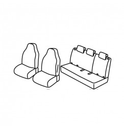 Set coprisedili Superior - Beige - compatibile per Renault Zoe (04/13>11/19)