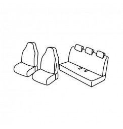 Set coprisedili Superior - Nocciola - compatibile per Renault Zoe (04/13>11/19)