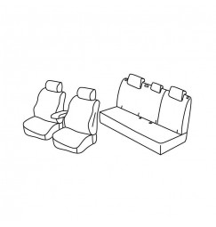 Set coprisedili Superior - Beige - compatibile per Seat Leon 5p (06/20>)