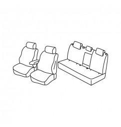 Set coprisedili Superior - Nocciola - compatibile per Seat Leon 5p (06/20>)