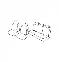 Set coprisedili Superior - Beige - compatibile per Skoda Fabia 5p (02/15>08/21) Ambition Plus