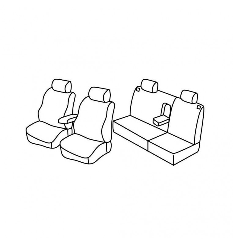 Set coprisedili Superior - Nocciola - compatibile per Skoda Octavia 5p (09/04>01/09)