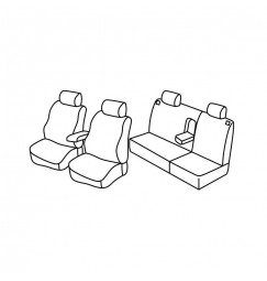 Set coprisedili Superior - Beige - compatibile per Skoda Octavia 5p (09/04>01/09)