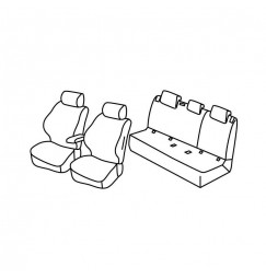 Set coprisedili Superior - Nocciola - compatibile per Skoda Scala 5p (06/19>) Ambition - Skoda Kamiq (12/19>) Ambition