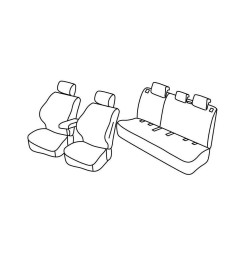 Set coprisedili Superior - Beige - compatibile per Suzuki Ignis (01/17>)