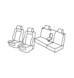 Set coprisedili Superior - Nocciola - compatibile per Volkswagen Polo 5p (11/01>08/09)