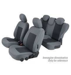 Set coprisedili Superior - Grigio/Nero - compatibile per Volkswagen Sharan (10/10>07/20) Comfortline / Highline