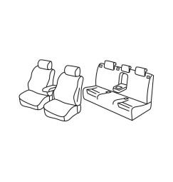 Set coprisedili Superior - Beige - compatibile per Audi A4 Avant (09/01>04/08)