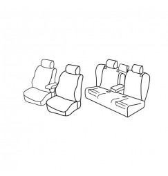 Set coprisedili Superior - Beige - compatibile per Audi A6 4p (09/04>03/11)