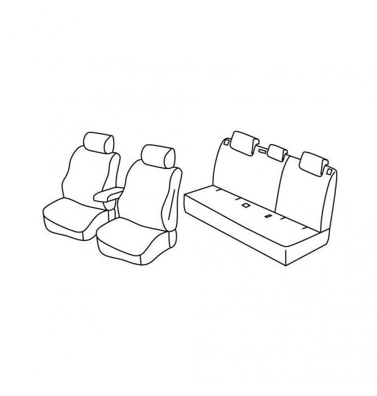 Set coprisedili Superior - Nocciola - compatibile per Audi Q3 (10/11>12/18)