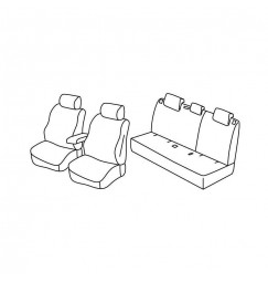 Set coprisedili Superior - Beige - compatibile per Audi Q3 (10/11>12/18)