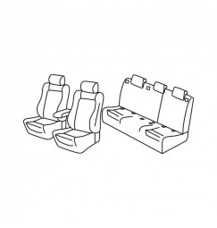 Set coprisedili Superior - Beige - compatibile per Audi Q3 (10/11>12/18)