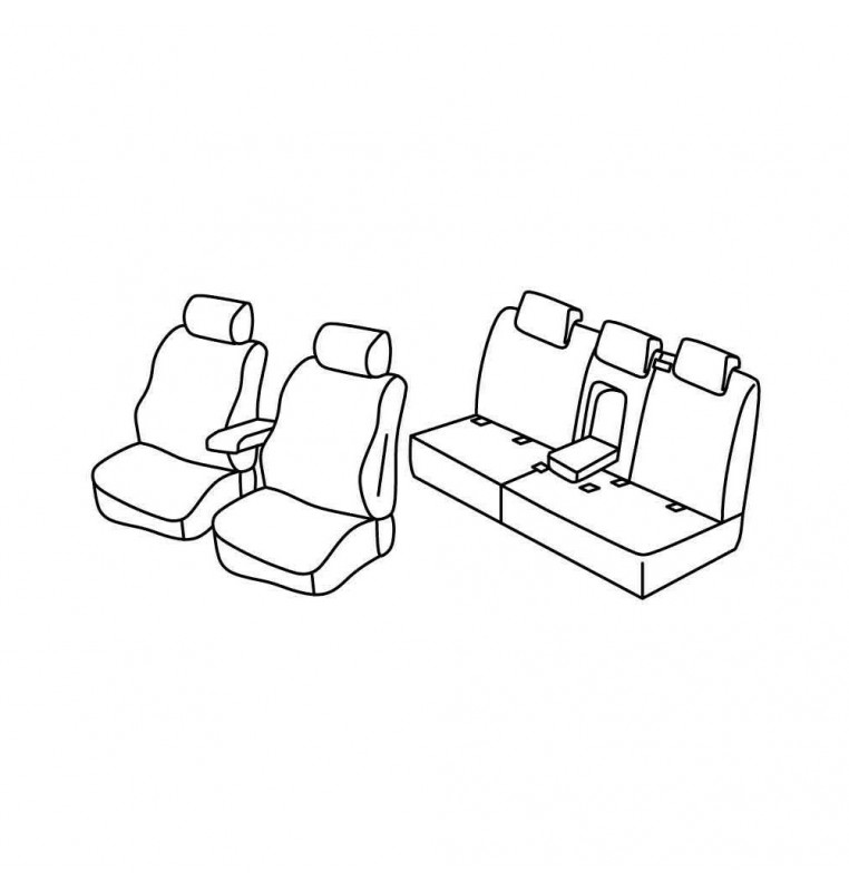 Set coprisedili Superior - Nocciola - compatibile per Audi Q5 (11/08>02/17)