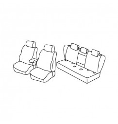 Set coprisedili Superior - Beige - compatibile per Audi A6 4p (07/18>)