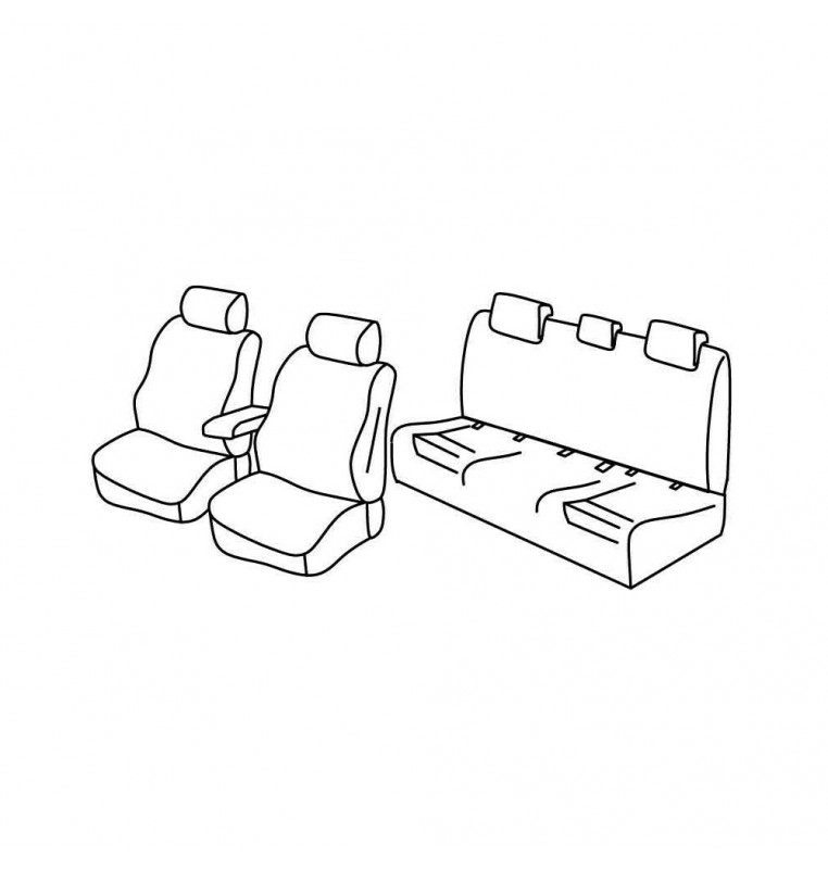 Set coprisedili Superior - Nocciola - compatibile per Audi A4 Avant (11/15>)