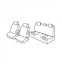 Set coprisedili Superior - Beige - compatibile per Audi A4 Avant (11/15>)