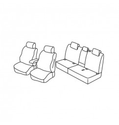 Set coprisedili Superior - Beige - compatibile per Audi Q3 (01/19>)