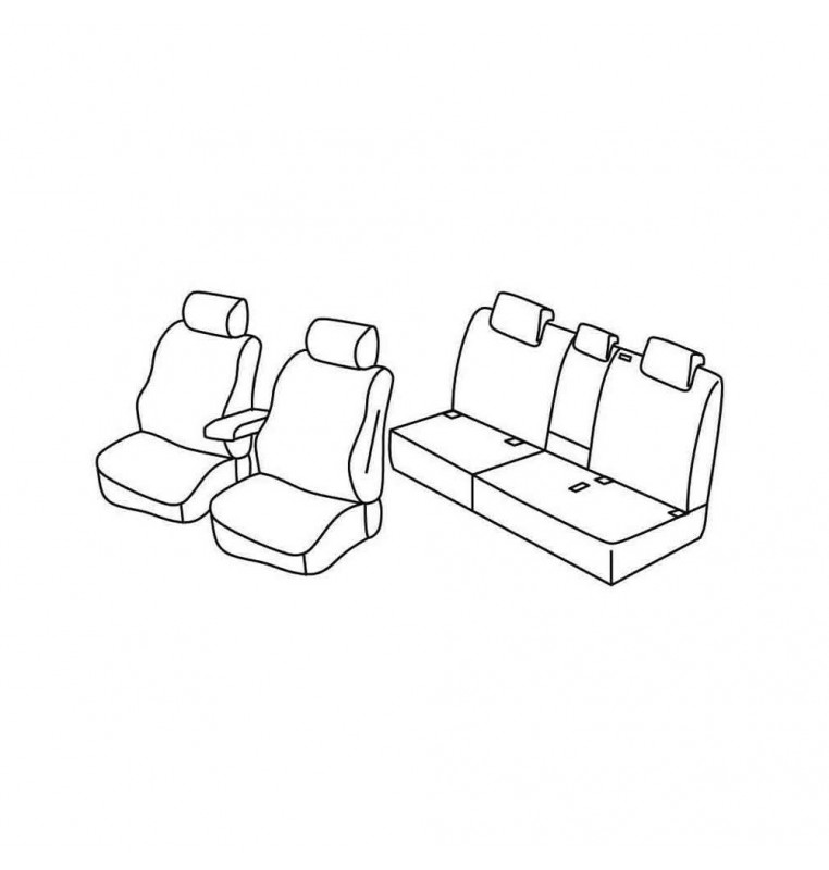 Set coprisedili Superior - Beige - compatibile per Audi Q3 (01/19>)