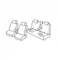 Set coprisedili Superior - Beige - compatibile per Audi A4 4p (11/07>10/15)