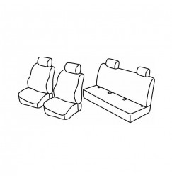 Set coprisedili Superior - Beige - compatibile per Bmw Serie 3 (E46) (03/98>02/05)