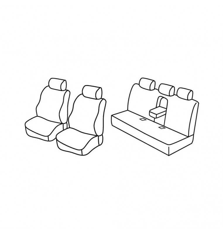 Set coprisedili Superior - Nocciola - compatibile per Bmw Serie 3 (E46) (03/98>02/05)