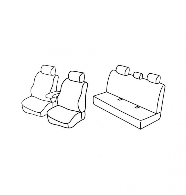 Set coprisedili Superior - Beige - compatibile per Bmw Serie 3 (E90) (03/05>01/12)