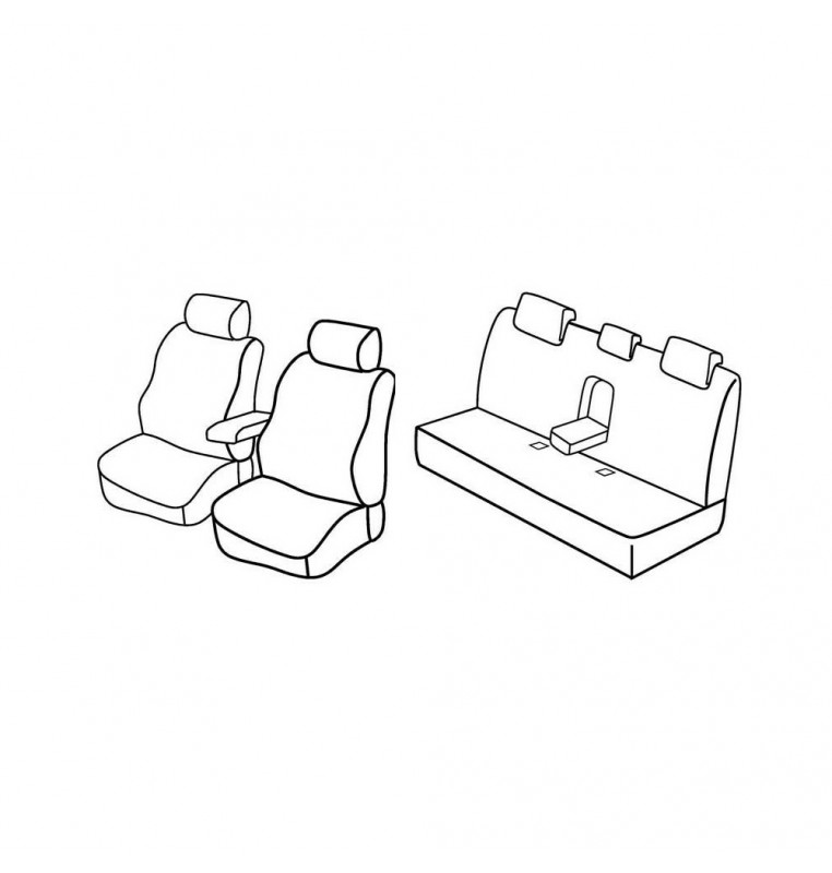 Set coprisedili Superior - Nocciola - compatibile per Bmw Serie 3 (E90) (03/05>01/12)