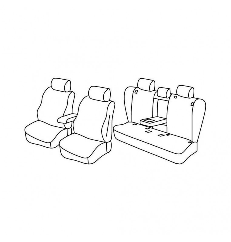 Set coprisedili Superior - Nocciola - compatibile per Bmw X1 (E84) (10/09>10/15)