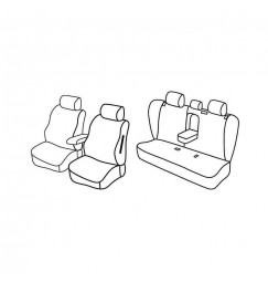 Set coprisedili Superior - Beige - compatibile per Bmw X3 (F25) (11/10>07/17)