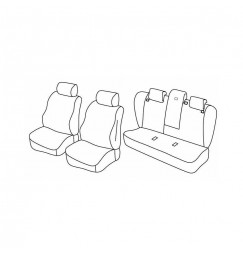 Set coprisedili Superior - Beige - compatibile per Bmw Serie 5 Touring (E61) (04/04>05/10)