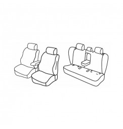 Set coprisedili Superior - Nocciola - compatibile per Bmw Serie 3 Touring (E91) (09/05>05/12)