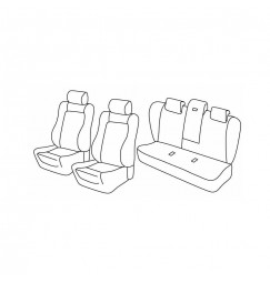 Set coprisedili Superior - Nero/Grigio - compatibile per Bmw Serie 5 (E60) (07/03>12/09)