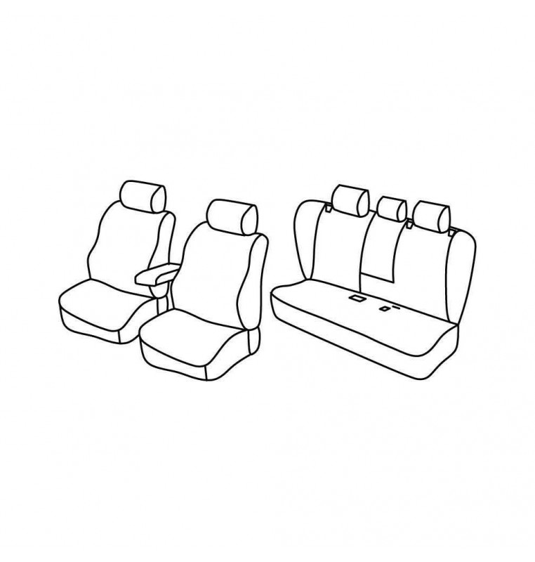 Set coprisedili Superior - Beige - compatibile per Bmw X5 (E70) (03/07>09/13)