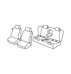 Set coprisedili Superior - Beige - compatibile per Bmw Serie 3 Coupè (E92) (09/06>12/13)