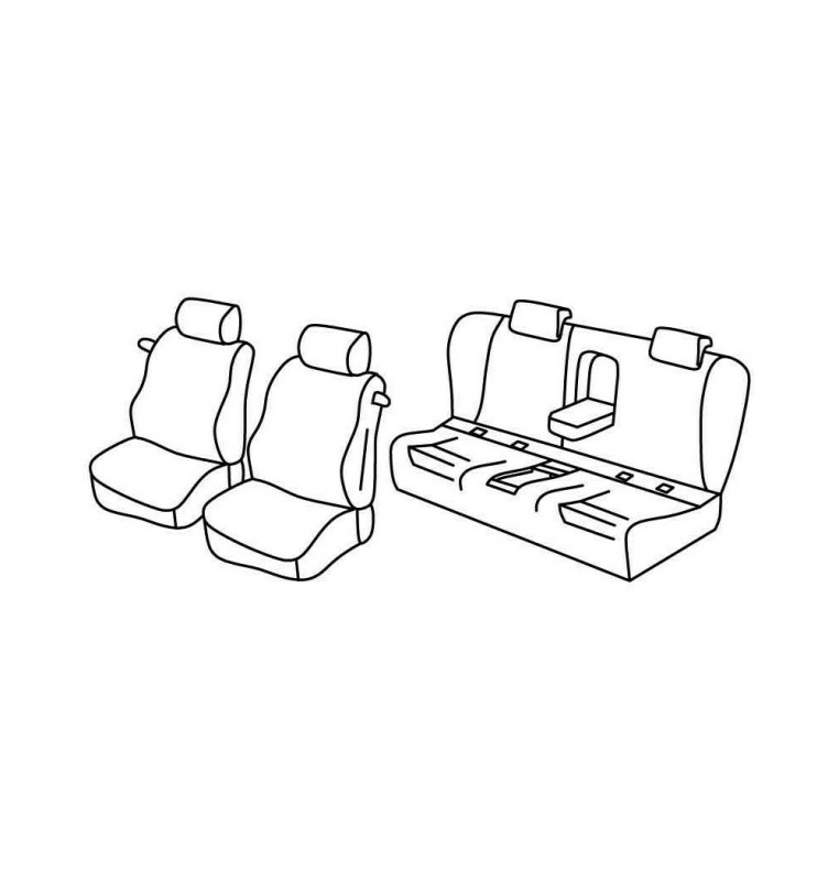 Set coprisedili Superior - Beige - compatibile per Bmw Serie 3 Coupè (E92) (09/06>12/13)