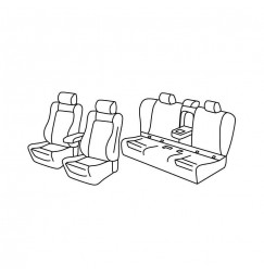 Set coprisedili Superior - Beige - compatibile per Bmw Serie 5 (G30) (02/17>)