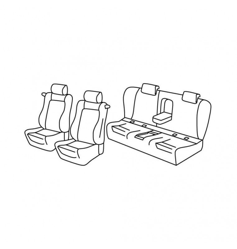 Set coprisedili Superior - Nocciola - compatibile per Bmw Serie 3 Coupè (E92) (09/06>12/13)