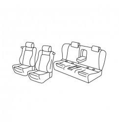 Set coprisedili Superior - Beige - compatibile per Bmw Serie 3 Coupè (E92) (09/06>12/13)