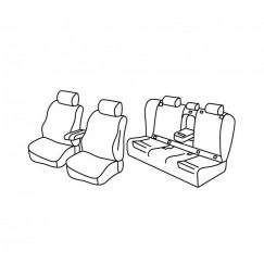 Set coprisedili Superior - Beige - compatibile per Bmw Serie 5 Touring (G31) (04/17>)