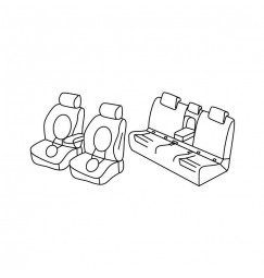 Set coprisedili Superior - Nocciola - compatibile per Bmw X1 (F48) (11/15>07/22)