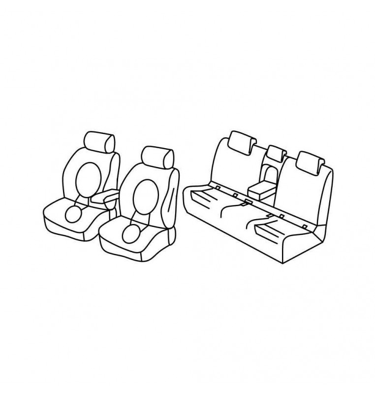 Set coprisedili Superior - Nocciola - compatibile per Bmw X1 (F48) (11/15>07/22)