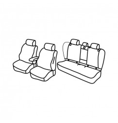 Set coprisedili Superior - Beige - compatibile per Bmw X3 (G01) (08/17>)