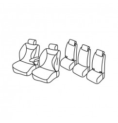 Set coprisedili Superior - Nocciola - compatibile per Citroen C5 Aircross (12/18>)